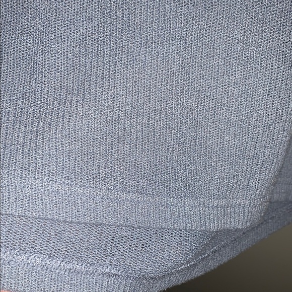 Gently Loved Blue Knit Collared V Neck Shirt by H&M **No longer Sold on Site** - Picture 5 of 8
